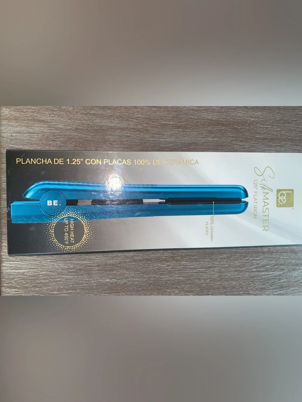 BE SILKMASTER 1.25” CERAMIC FLATIRON/ BLUE